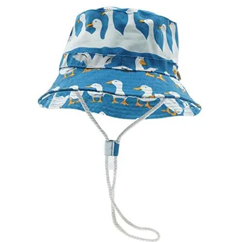 Happy Cherry - Neonati Cappello da Pescatore Spiaggia Estivo Bambini Bucket Hat Anti-UV Bambino Bambine Bob Berretto con Ala Protezione Solare per Vacanza Viaggio Outdoor - 10-18 Mesi