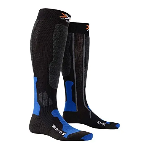 X-Socks - Ski Alpin - Calze da sci, Nero (black-cobalt), (45-47)