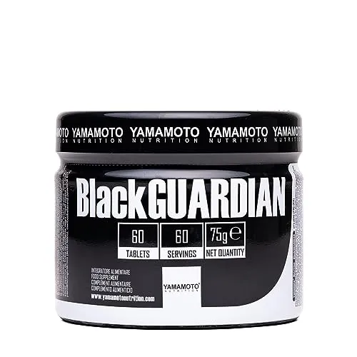YAMAMOTO NUTRITION Black GUARDIAN 60 Compresse, Integratore Alimentare con Funzione Depurativa, Epatica e Antiossidante, Favorisce la Funzionalità Gastrointestinale