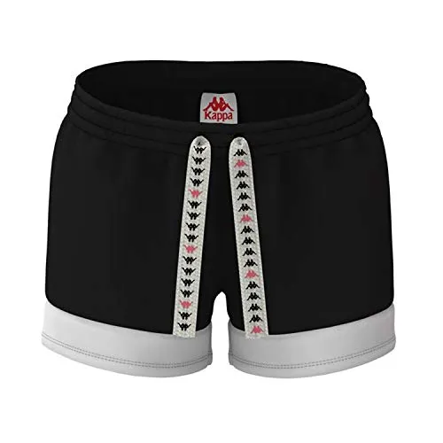 Kappa Authentic Sand Colta Short Bambini 304S4T0 A06 Black White Red Frag (5 Anni)