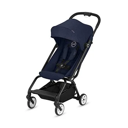 Cybex  Gold Eezy S Passeggino, Meccanismo di Chiusura a 1 Mano, Leggero, da 6 Mesi a 4 Anni Circa, 17 Kg, Denim Blue