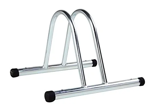 4Bike AM005 Stand Bici a Terra, Singolo, Modulare, Zincato, 36x37x27 cm