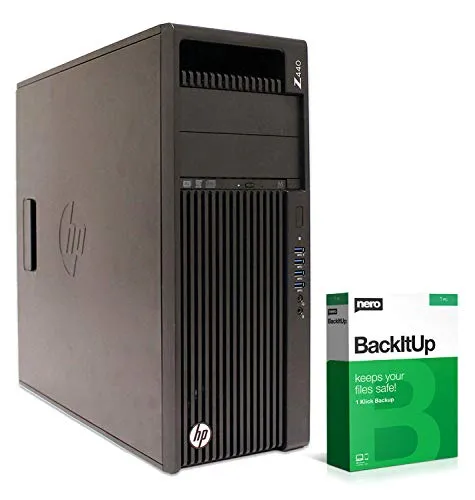 HP Workstation Z440 MT | Xeon E5-1620 v3 @ 3,5 GHz | 32 GB di RAM | SSD 250 GB | DVD-RW | Nvidia Quadro K2200 | Windows 10 Pro (certificato e ricondizionato)