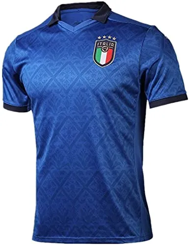 MINIDORA FIGC Italia Maglia da Calcio Nazionale Calcio Maglia per Uomo Adulto Maschio 2021 UEFA Euro FIGC Italia Maglie da Calcio per Tifosi Lorenzo Insigne Paolo Rossi L（170-175cm,Regolare