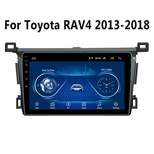 Stereo di Navigazione GPS/Autoradio Multimedia Car 2 DIN Audio Video Radio - per Toyota RAV4 2013-2018, Schermo 9 Pollici Touch con Android Capo unità Bluetooth WiFi Dsp
