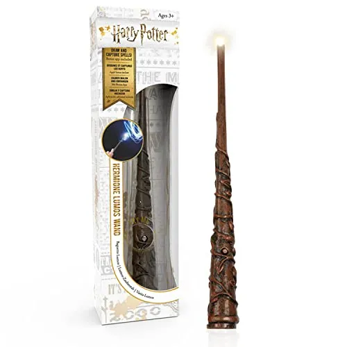 WOW! STUFF Hermione Granger Lumos 17,8 cm Light Painting Bacchetta | Wizarding World Collection-Official Harry Potter Giocattoli e regali