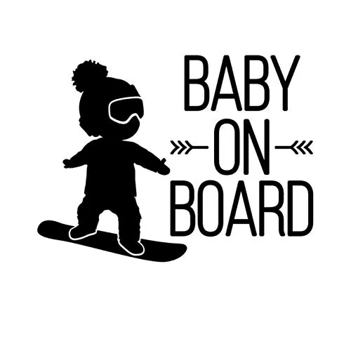 mural stickers Adesivo Bebe a Bordo Snowboard - Bambino a Bordo - Bambina a Bordo - Adatti per Auto - Moto E Computer - - - Sticker, Decal, Adesivo - - - Copyright © 2017 (Nero)