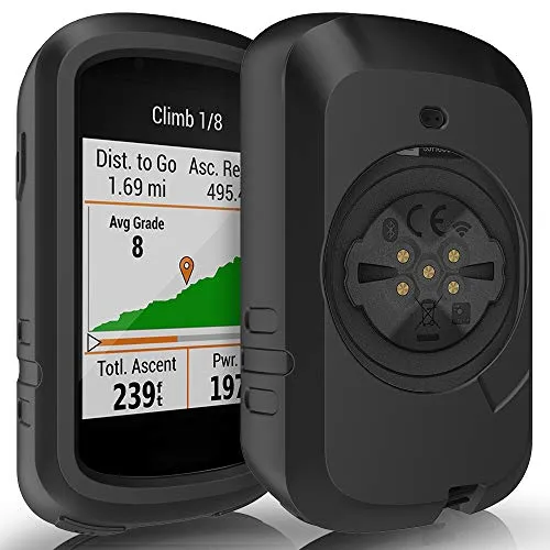 TUSITA Custodia Compatibile con Garmin Edge 830 - Cover Protettiva in Silicone per Pelle - Accessori per GPS Bike Computer