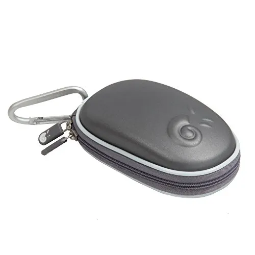 Hermitshell duro EVA immagazzinaggio coprire scatola valigia sacchetto borsa Caso e moschettone per Apple Magic Mouse (I e II 2nd Gen) colore: Grigio