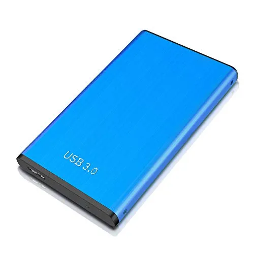 Prode 1TB Hard Disk Esterno Portatile USB 3.0 Hard Disk Esterno per PC, Mac, Windows, Apple, Xbox One (1tb, Blu)
