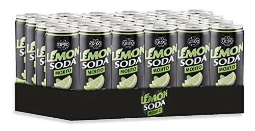 24X - Lemonsoda Mojito l'Originale - 33 cl 330ml [Confezione da 24] - Lemon Soda (New Packaging)