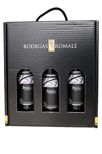 Viña Romale - Vino rosso Crianza Viña Romale - Confezione da 3 bottiglie in confezione regalo - Origine Almendralejo
