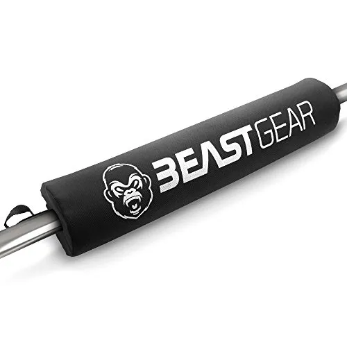 Cuscinetto per Bilanciere della Beast Gear – Cuscinetto Professionale Standard Robusto per il Sollevamento Pesi con Chiusura in Secure Velcro. Protezione durante gli Squat e le Spinte con il Bacino