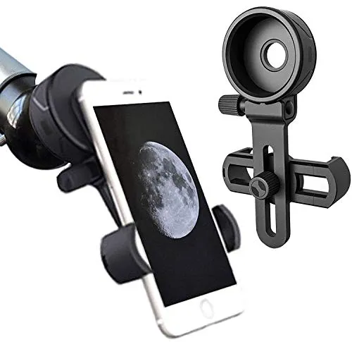 Scope Smart Phone Adapter Mount - Compatibile con Binocolo Monoculare Cannocchiale Telescopio e Microscopio - Per iPhone Sony Samsung Moto Etc (A)