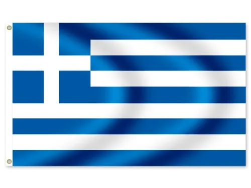 Alsino Bandiera Grecia Ελλάδα Hellas 150 x 90 cm Grande Decorazione Avvenimenti Sportivi Calcio Το Πειρατικό Rugby