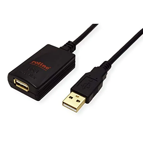 Rotronic USB 2.0 1 Port 5m cavo USB USB A Nero