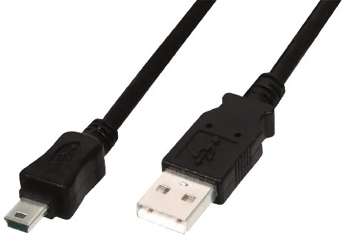 ASSMANN Electronic 5m USB 2.0 cavo USB USB A Mini-USB B Nero