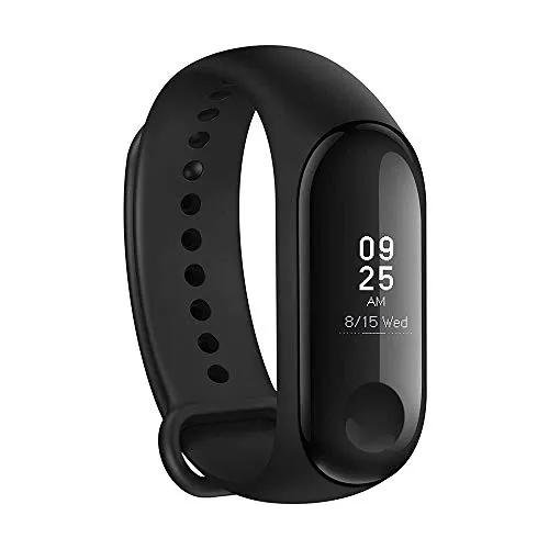 Xiaomi Mi Band 3 Activity tracker con monitoraggio della frequenza cardiaca [Versione EU], schermo tattile OLED da 0,78", Nero