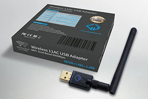 GigaBlue, adattatore WLAN USB, 600 MBit