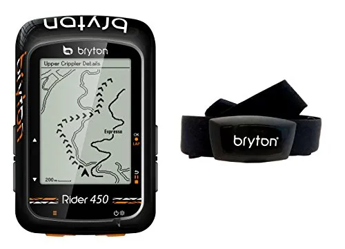 Bryton RIDER 450H Computer GPS, Unisex – Adulto, Nero, M