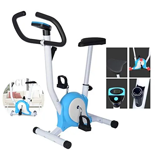 YHSPORT Nuovo Fitness Pieghevole X-Bike Recumbent Cyclette Verticale Magnetico 8 Resistenza Allenamento Cardio Display con Sensore Frequenza Cardiaca Manubrio Regolabile Altezza del Sedile