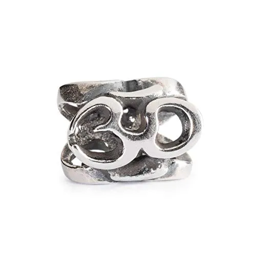 Trollbeads TAGBE-10036 - Ciondolo Om in Argento 925, Motivo Sacra sillaba