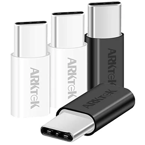 [4-Pack] ARKTeK® USB-C per micro adattatore USB per sincronizzare e caricare dati