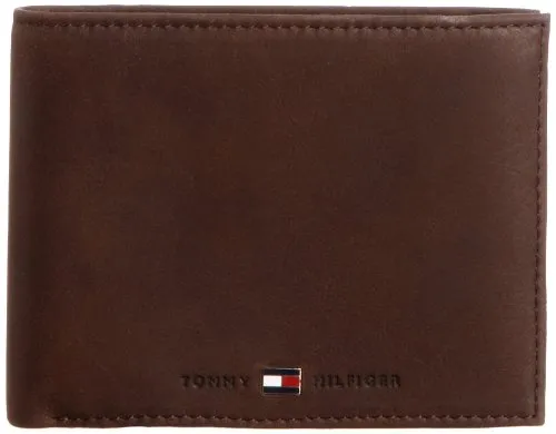 Tommy Hilfiger Johnson Trifold Wallet, Portafoglio Uomo, Marrone (Braun (Dark Brown 201), 13x10x2 cm