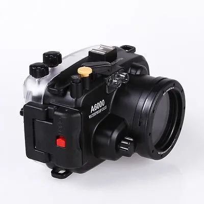 MEIKON 130ft 40m sostituzione impermeabile custodia protettiva subacqueo fotocamera Contenitori Astuccio per Sony A6000 16-50mm Dslr fotocamera