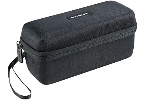 Caseling Custodia rigida da viaggio per speaker portatile Bose SoundLink Mini, e Bose Soundlink Mini II, spazio per caricatore e base di ricarica incluso Compatibile con il case morbido in silicone Bose.