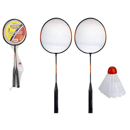 Badminton Set My First 2 Player Con 2 Racchette & Volano Adatto per Indoor & Outdoor Family Sport Fun