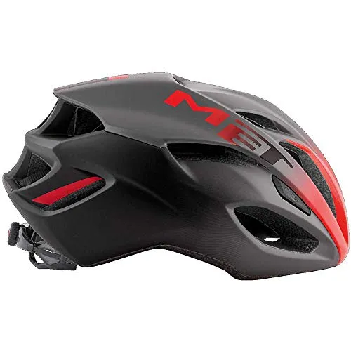 Met Casco Rival Rosso Ombra M(54-58) Ciclismo Unisex Adulto, Multicolore