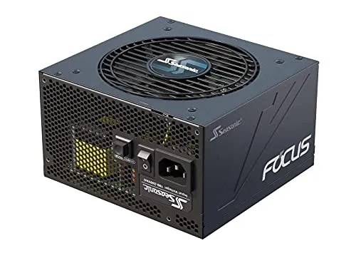 Seasonic Focus GX 650W Power Supply, Full Modular, 80 Plus Gold, 90% Efficiency, Cable-Free Connection, Hybrid Silent Fan Control, 10 Years Warranty, Power and Performance , Black