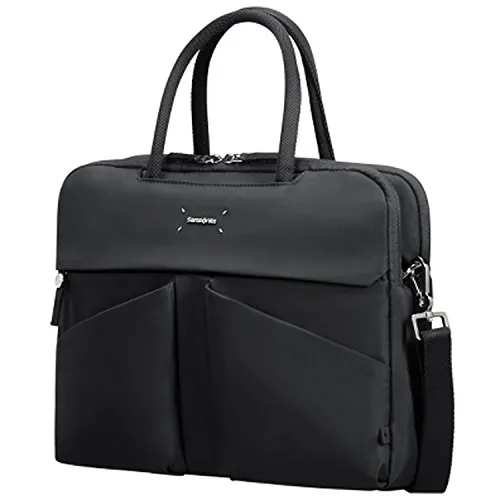 Samsonite Lady Tech Bailhandle Borsa Messenger, 38 cm, Black, Nero, 35.8 cm (14.1 pollici)