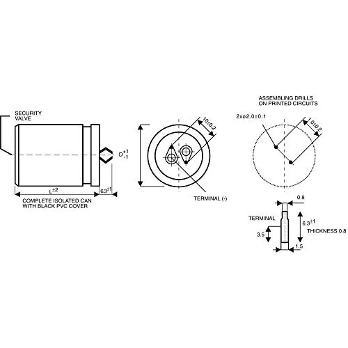 TDK Condensatore elettrolitico B43504-A9477-M 10 mm 470 µF 20% (Ø x A) 35 mm x 45 mm 1 pz. Snap-in