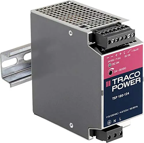 TracoPower TSP 180-124 EX - Alimentatore per guida DIN Rail, 7500 mA, 180 W, 1 x