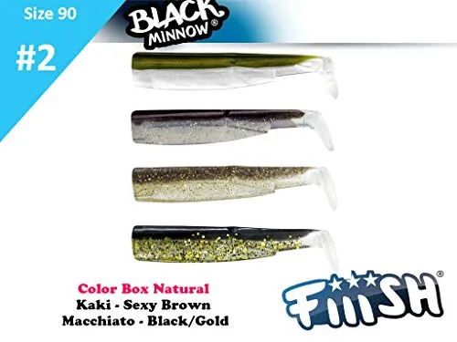 Black Minnow 90 - Natural Color Box - Khaki - Sexy Brown - Macchiato - Black/Gold