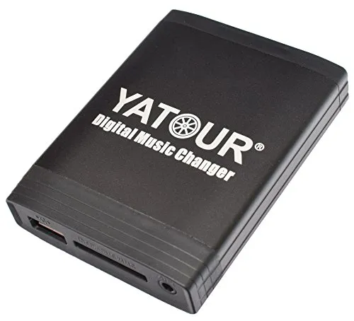 Yatour YTM06-VW8 Adattatore musica di viaggio per autoradio con interfaccia USB,SD, AUX, MP3 compatibile con Volkswagen