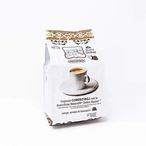 Gattopardo 128 Capsule Caffè, Dakar, Compatibili Dolce Gusto - 1000 gr