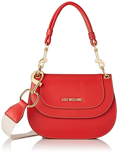 Love Moschino JC4112PP1GLR0, Borsa a Spalla, Donna, Rosso, Taglia unica