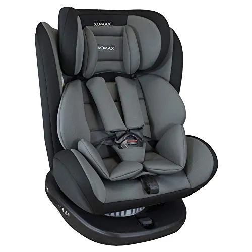 XOMAX 916 Seggiolino Auto con ISOFIX Girevole 360 Gradi e reclinabile I Evolutivo 0-36 kg, 0-12 Anni I Gruppo 0+/1/2/3 I Housse amovible et lavable I ECE R44/04