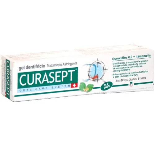 Curasept dentifricio gel clorexidina 0,2 astringente 75ml