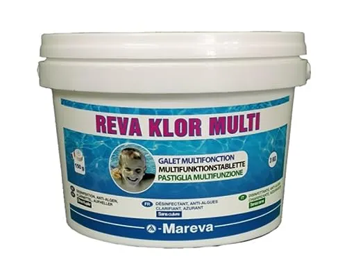 Disinfettante per piscine Reva-Klor Multi MAREVA - 150g - 3kg - 100199U
