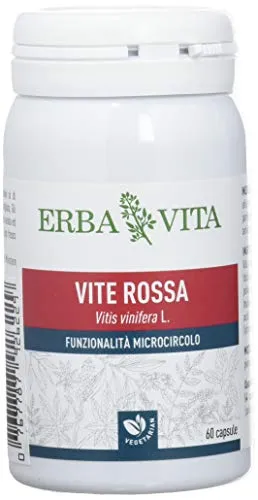 Erba Vita Integratore Alimentare di Vite Rossa - 60 Capsule