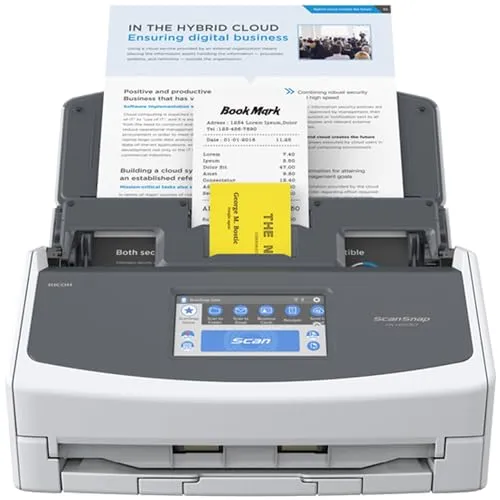 ScanSnap iX1600 (bianco) - Scanner documenti - ADF, Scanner Fronte Retro Duplex - A4, Touchscreen, Wi-Fi, USB3.2