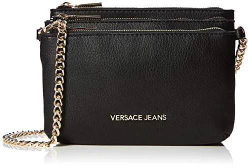 Versace Jeans Bag, Borsa a tracolla Donna, Nero (Nero), 8x15x20 cm (W x H x L)