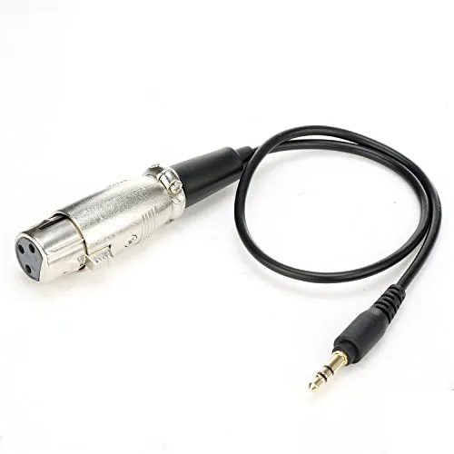 Mouriv Cavo per microfono da XLR femmina a 3,5 mm, Cavo da 3,5 mm a XLR sbilanciato Cavo da 3,5 mm Mini Jack a cavo XLR/Adattatore per microfono