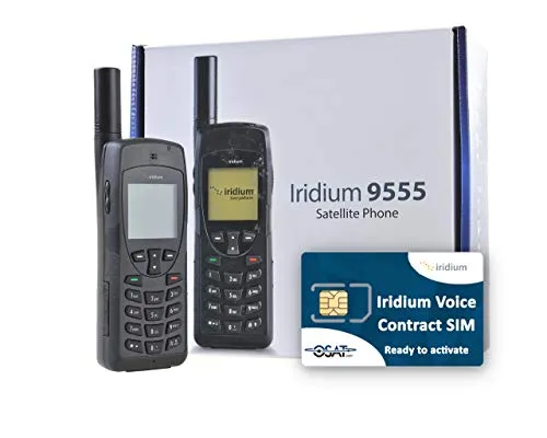 OSAT Iridium 9555 - Telefono satellitare con scheda SIM attivabile con contratto mensile (tempo di trasmissione non incluso)