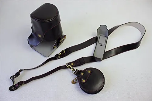 Fuji x-e3 fotocamera camera custodia in pelle, Zakao Fullbody apertura inferiore modello di custodia in pelle per Fujifilm Fuji x-e3 XE3 obiettivo 16 – 50 mm, 18 – 55 mm, con tracolla e mini borsa