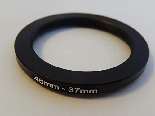 vhbw Anello adattatore per filtro step down 46mm-37mm nero per fotocamera Olympus 17 mm 1.8 (EW-M1718)